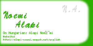 noemi alapi business card